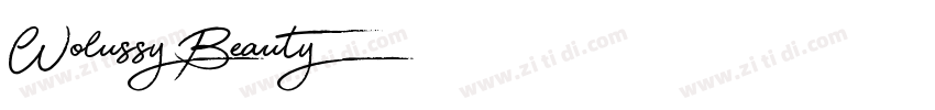 Wolussy Beauty字体转换